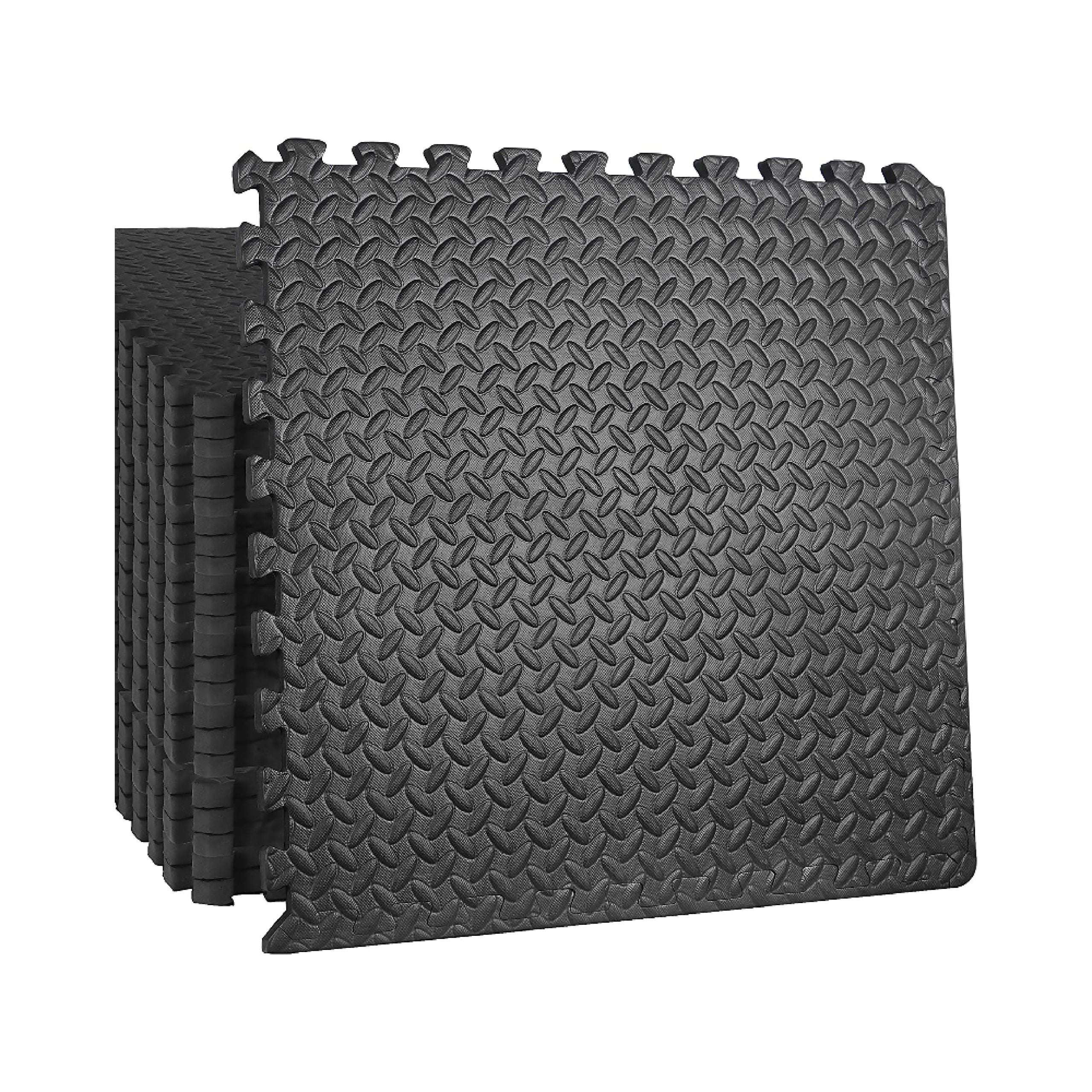 YALLA HomeGym 10MM EVA Foam Interlocking Floor Mats, Puzzle Flooring Tiles