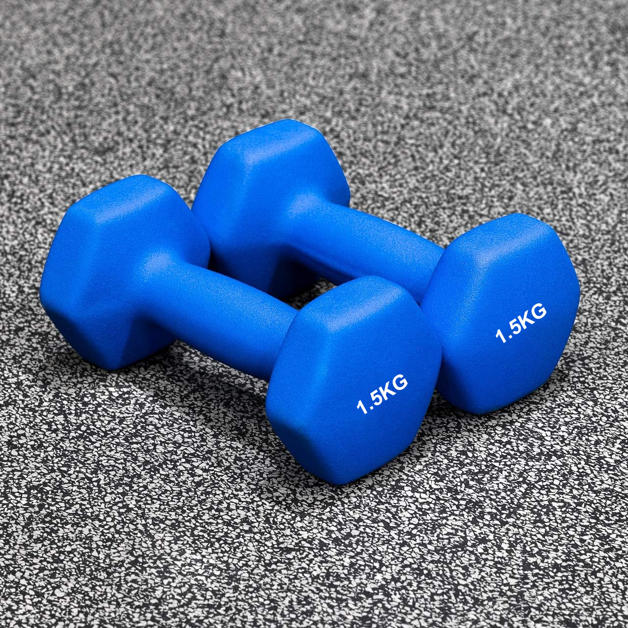YALLA HomeGym 10Kg Neoprene Dumbbells Set of 6 Dumbbells for Men & Women