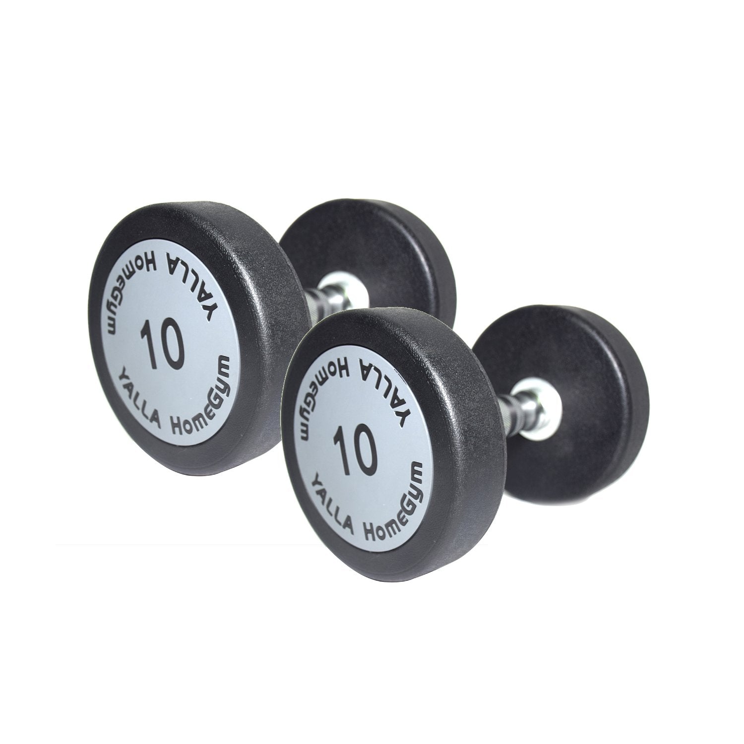 YALLA HomeGym 10KG Premium Round Dumbbells, Durable Weights for Home & Gym Workouts