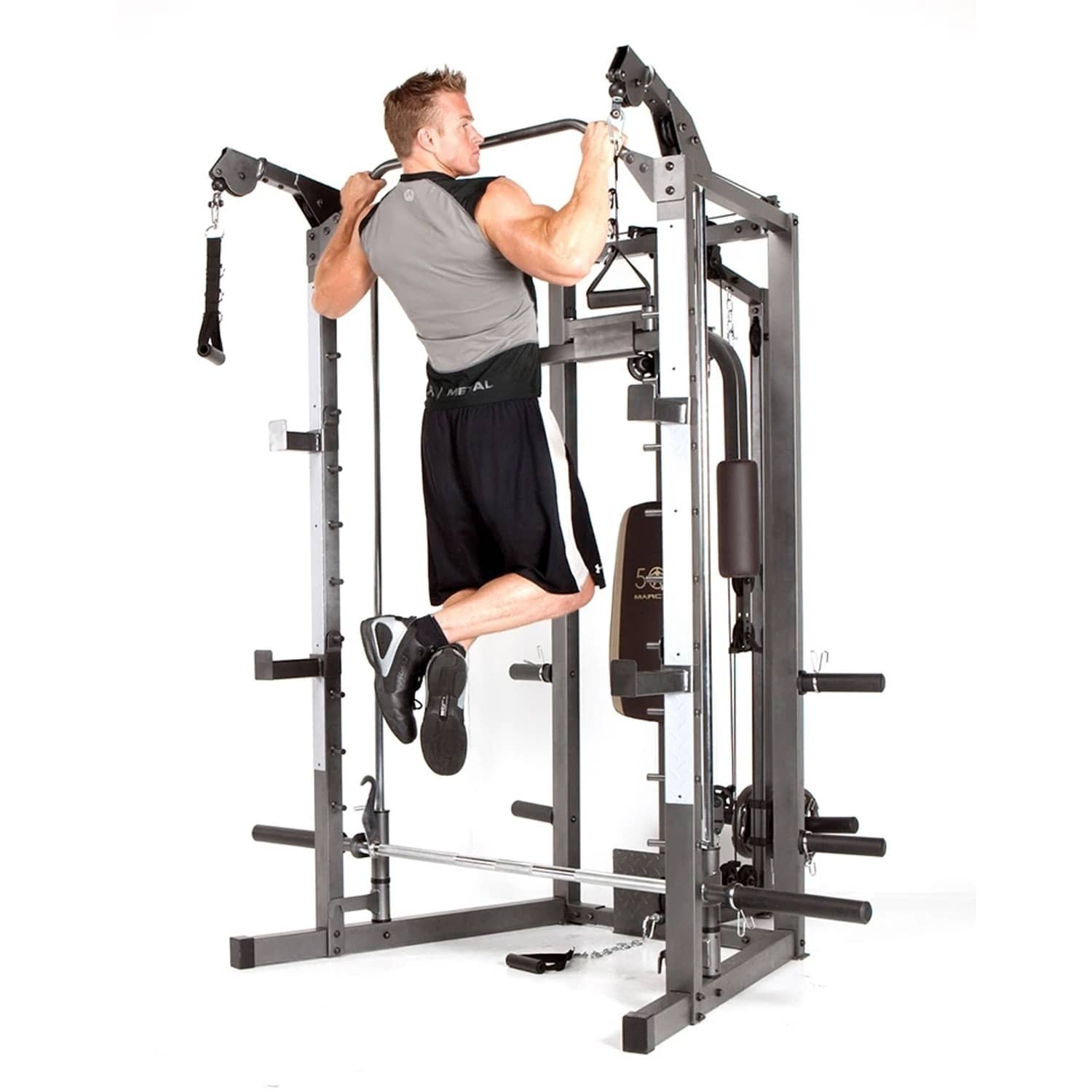 Marcy Multi-Function Smith Machine with Pulley System & Leg Developer
