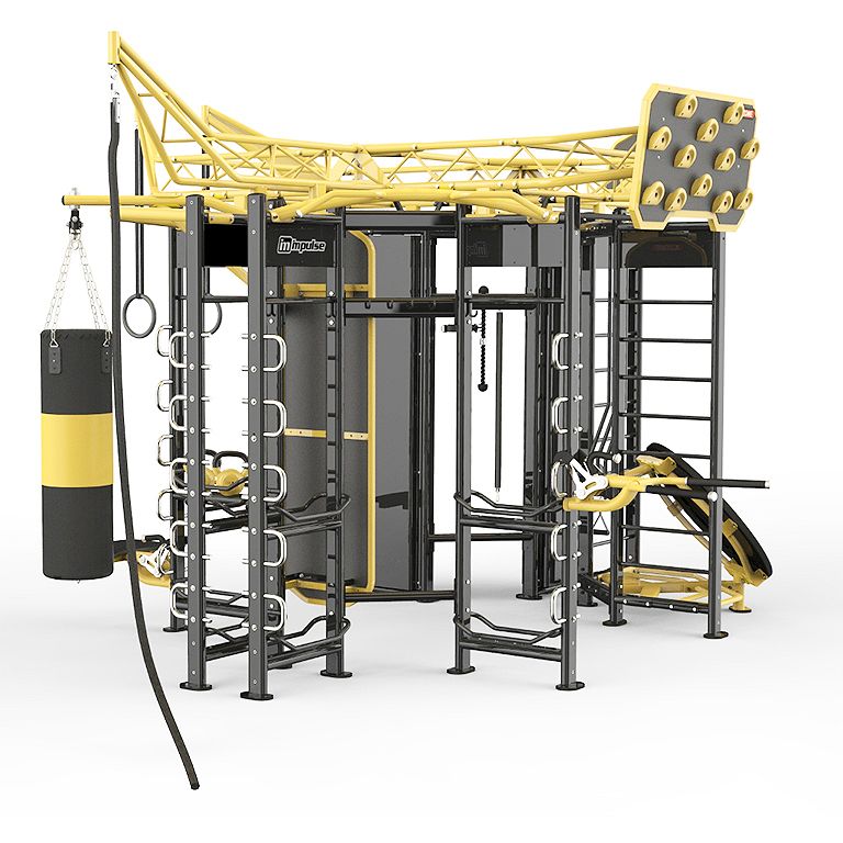 Impulse Fitness X-Zone Functional Power Rack – 8-User Commercial Training Station