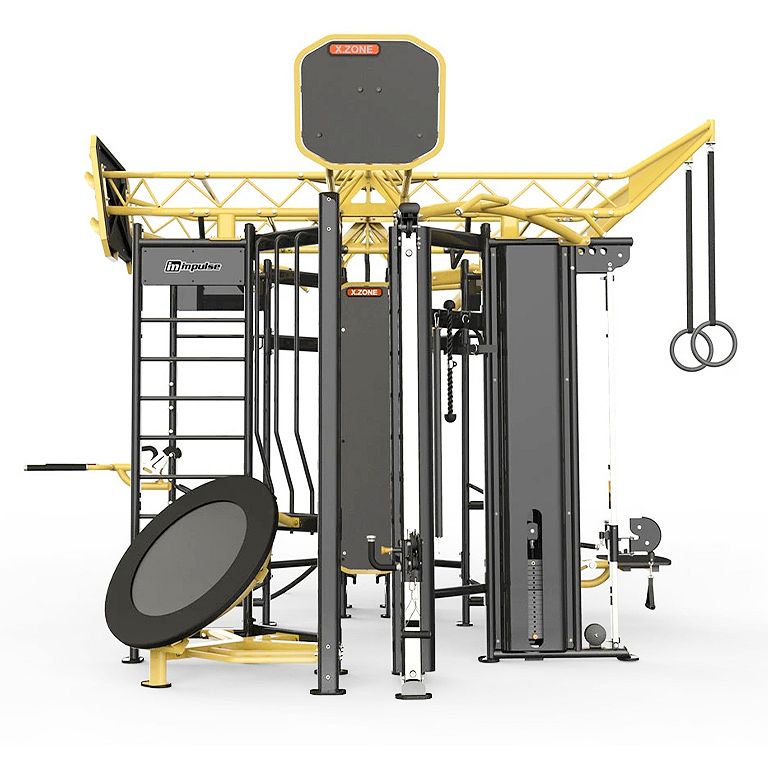 Impulse Fitness X-Zone Functional Power Rack – 8-User Commercial Training Station