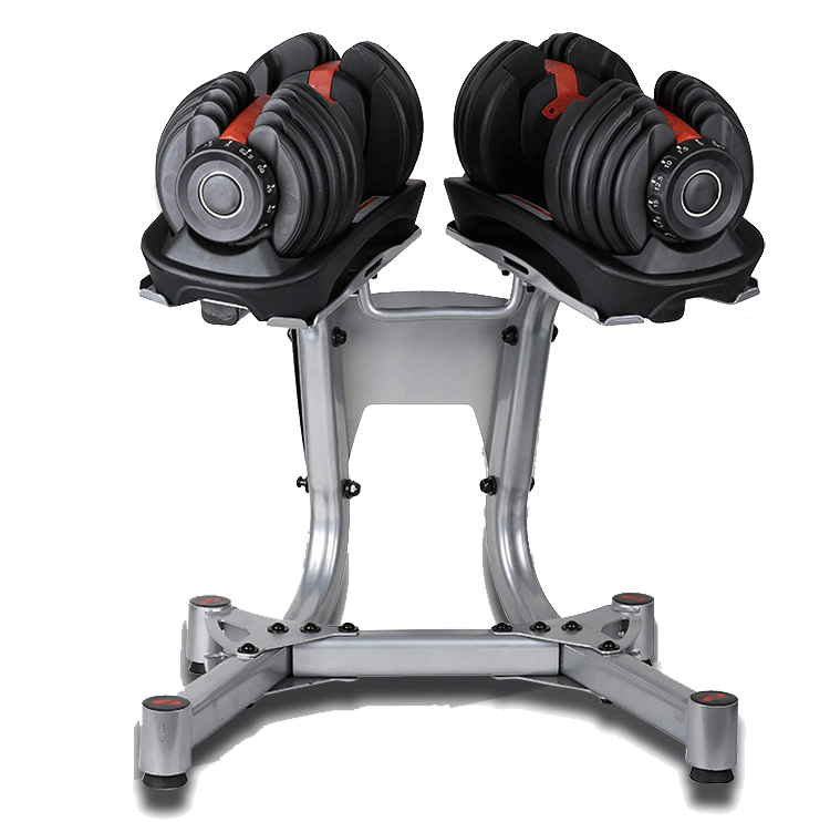 YALLA HomeGym 24KG Smart Adjustable Dumbbells Pair, with Heavy-Duty Stand