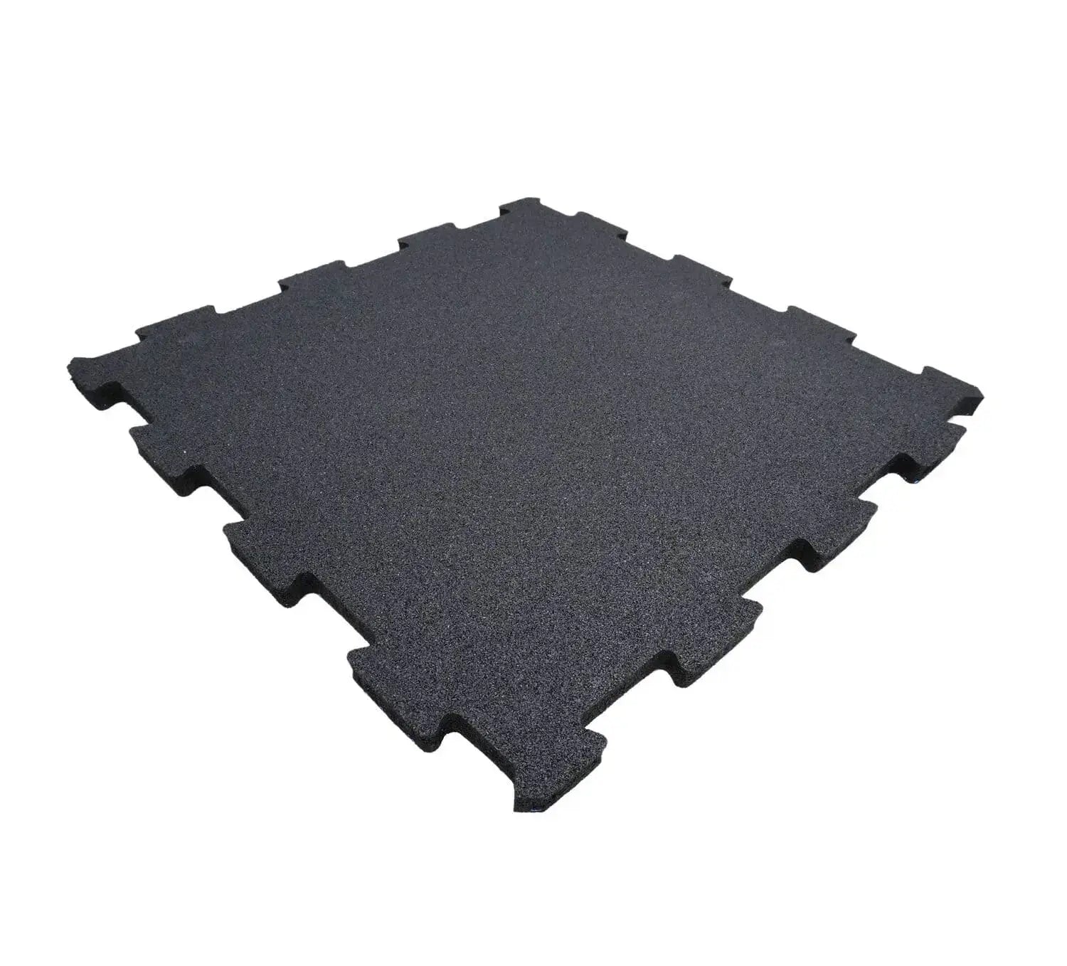 20MM Black Rubber Heavy-Duty Floor Exercise Mat , Interlocking Floor Tiles