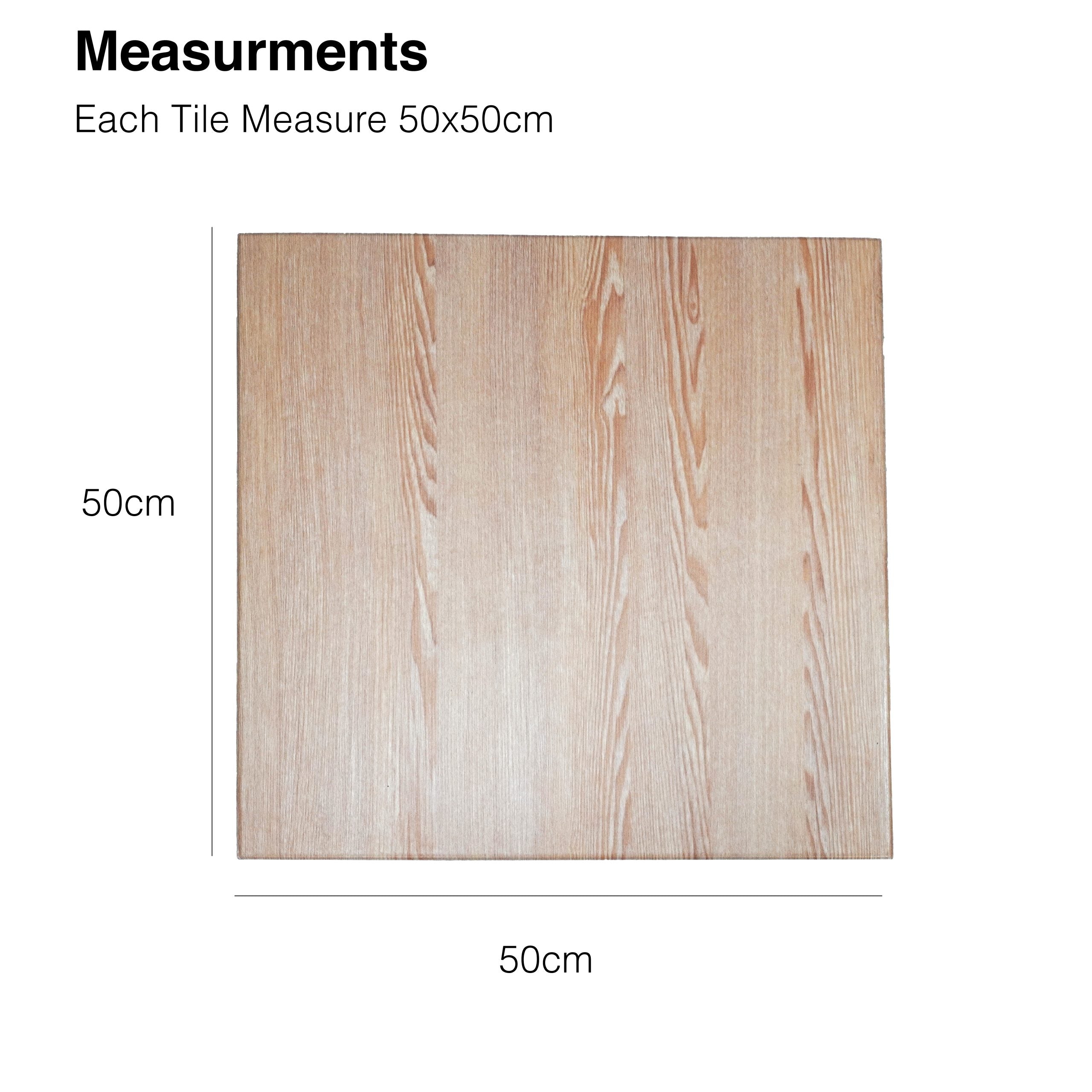 YALLA HomeGym Premium 20MM Wood Rubber Gym Floor Mats