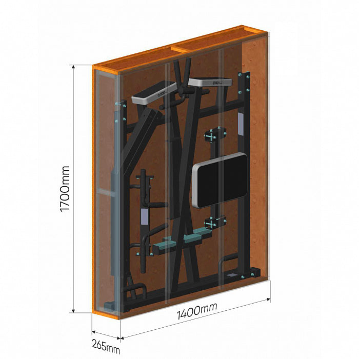 Pull-Up/Dip/Abdominal Combo Inter Atletika LC312