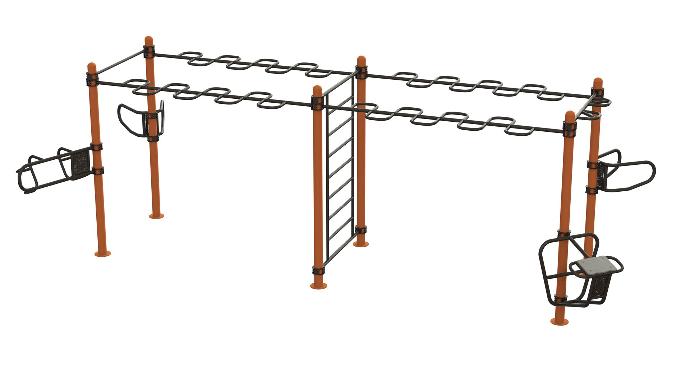 Extended outdoor functional training station (10 users)