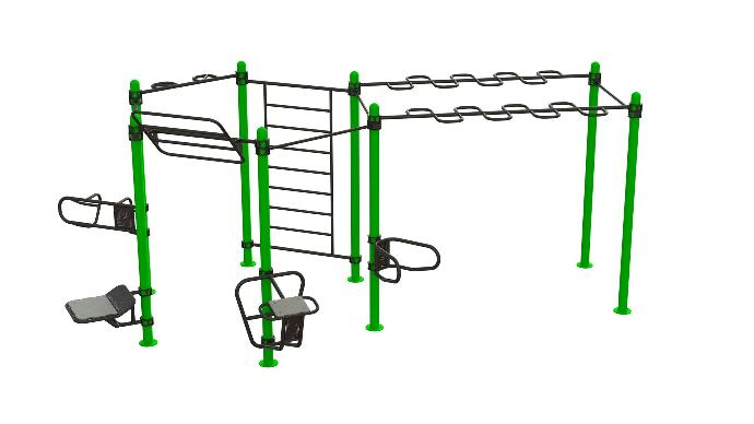 Outdoor functional training station