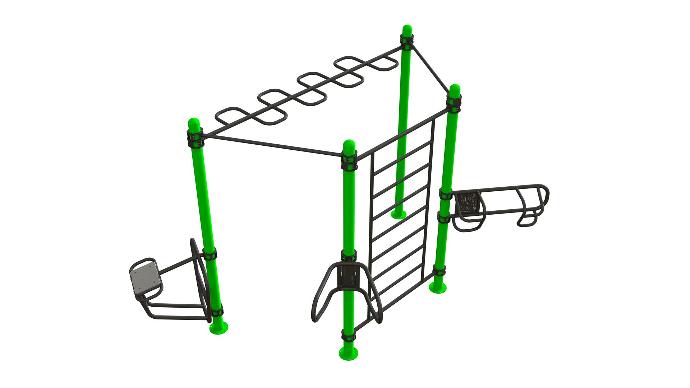 Half-Hex Outdoor functional training station
