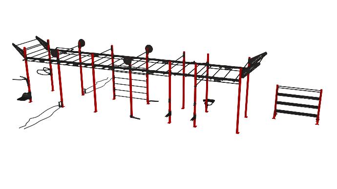 Cross training multi rig + storage rack