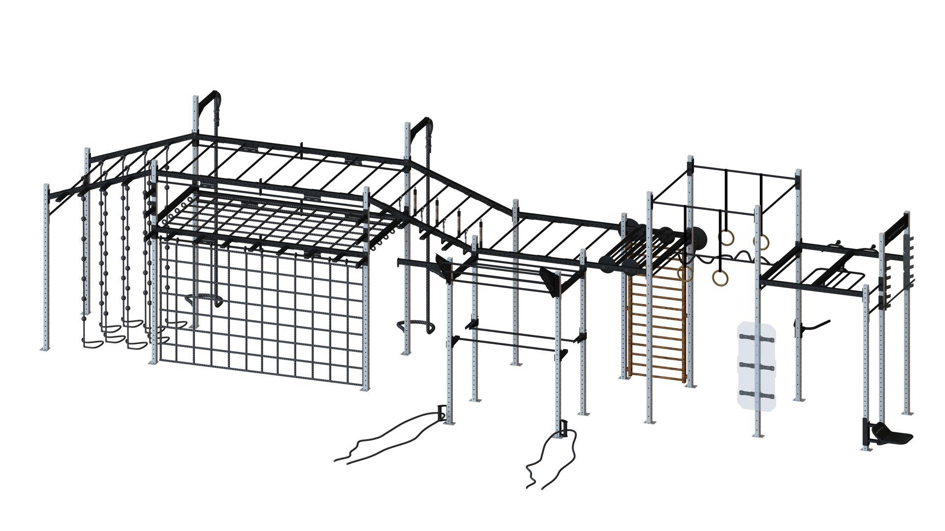 Obstacle and ninja training multi rig