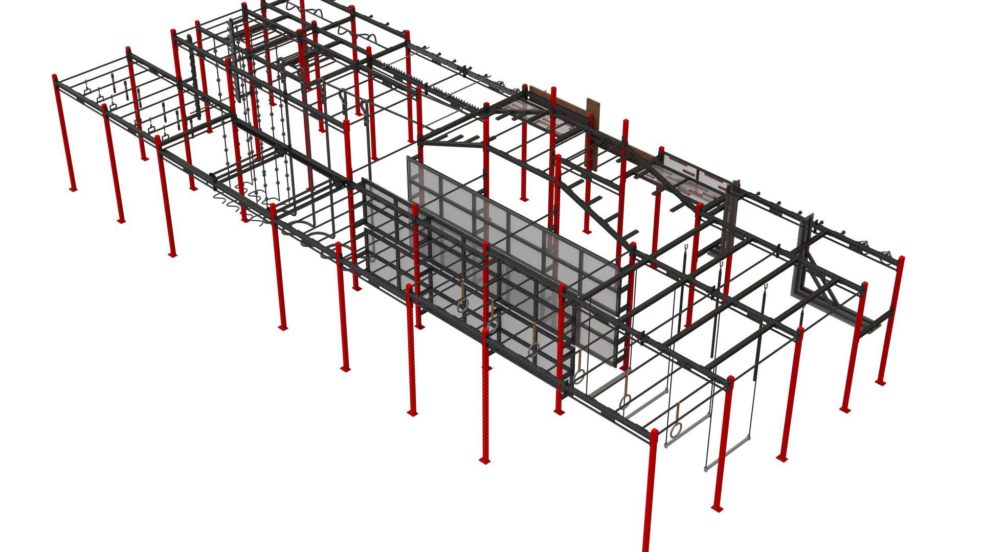 Obstacle and ninja training multi rig