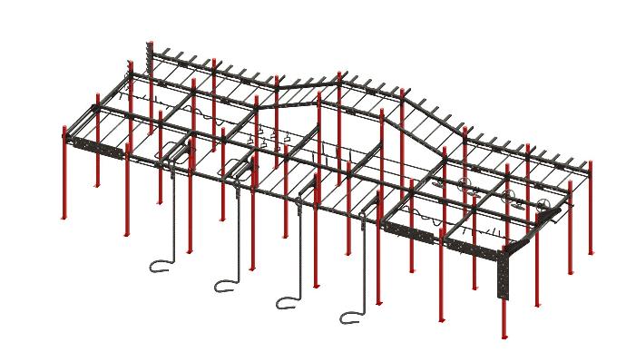 Obstacle and ninja training multi-rig