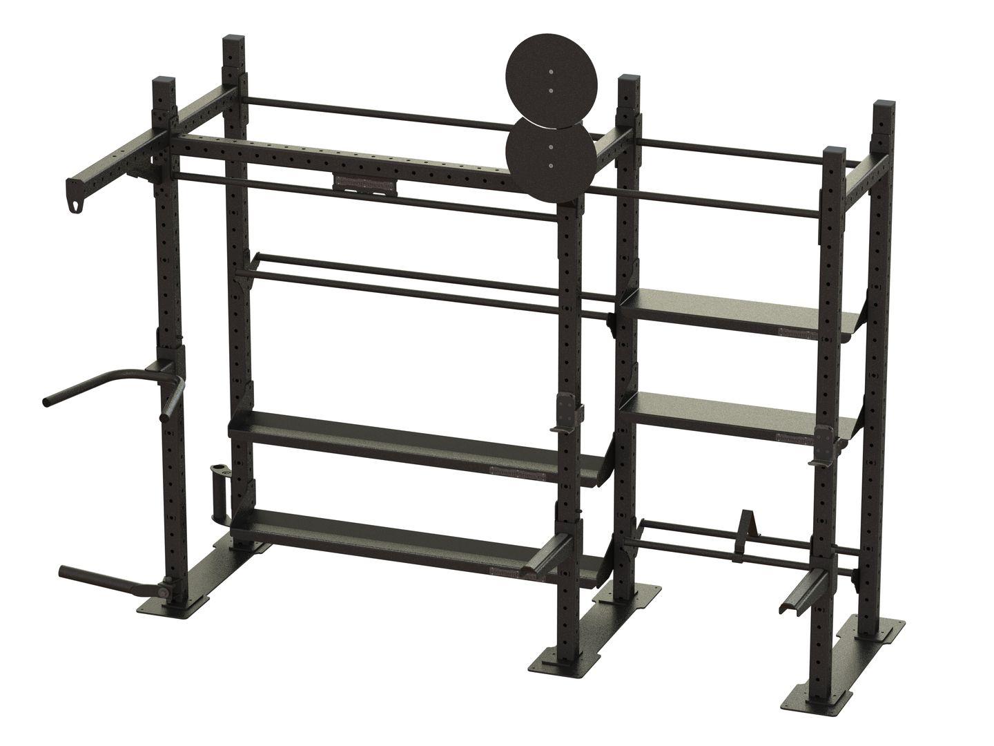 Functional training storage rack