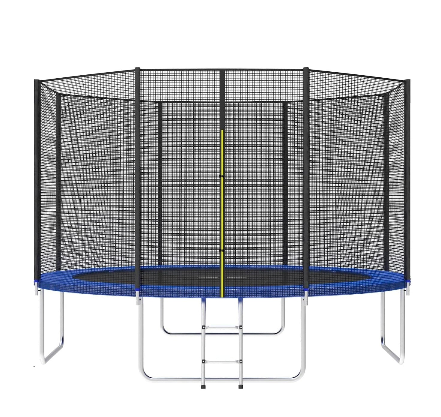 YALLA HomeGym Outdoor Trampoline (6/8/10/12/14/16 FT) With Safety Net, Wear-Resistant With Ladder
