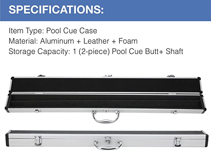 YALLA HomeGym Billiard Pool Aluminum Cue Case