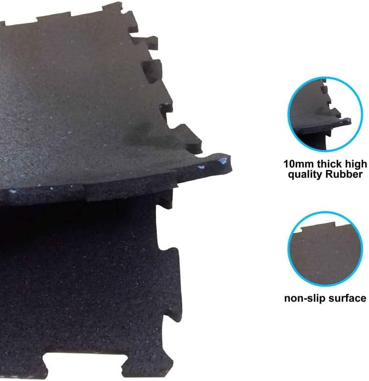 YALLA HomeGym Packages of 10MM Rubber Flooring Mat