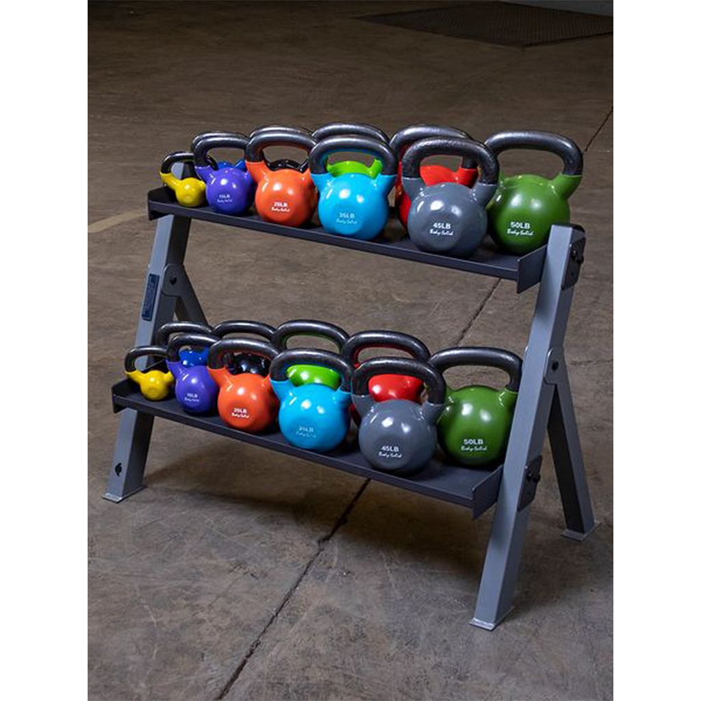 Body Solid Reversible Dumbbell and Kettlebell Rack GDKR100