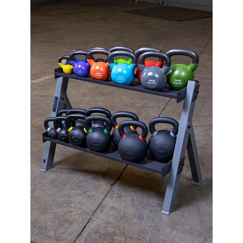 Body Solid Reversible Dumbbell and Kettlebell Rack GDKR100