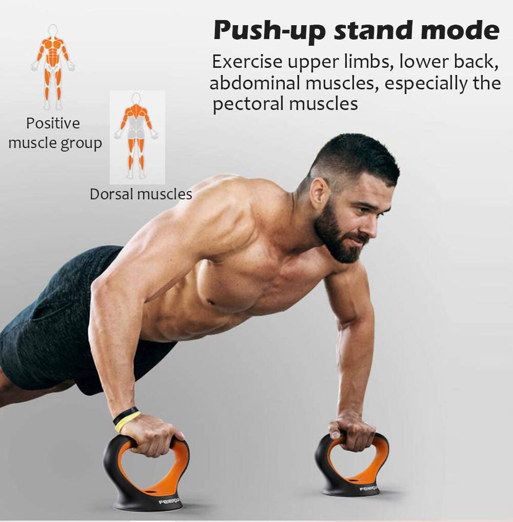 YALLA HomeGym 40KG Set, 6 in 1 Dumbbell, Kettlebell And Barbell
