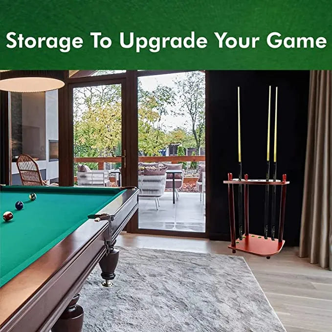 YALLA HomeGym Billiards Pool Cues Holder – Holds 7 Cues