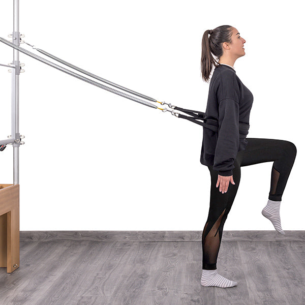 Padded Pilates belt with carabiners