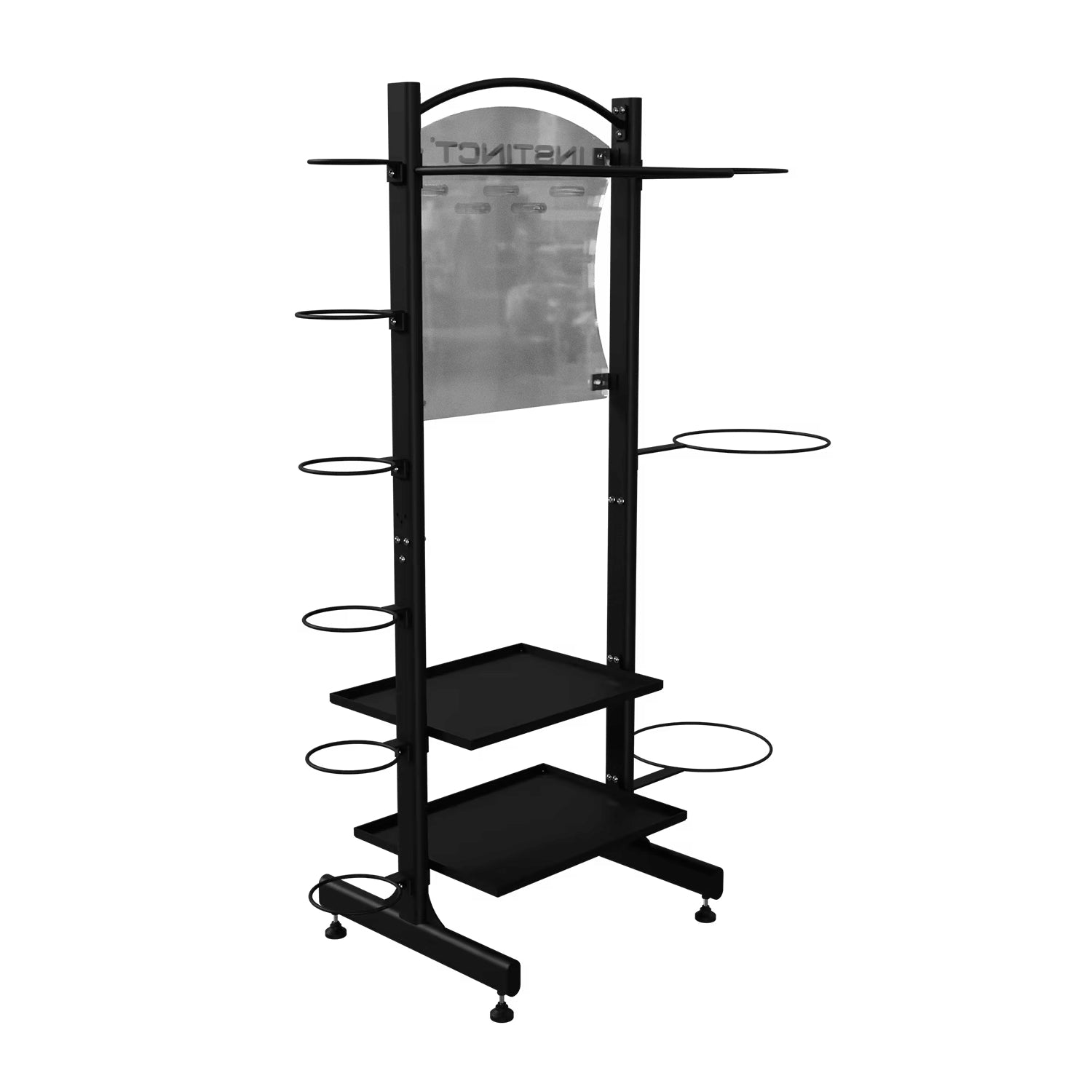 Nautilus Instinct Accessory Rack - Compact Storage for Gym Essentials
