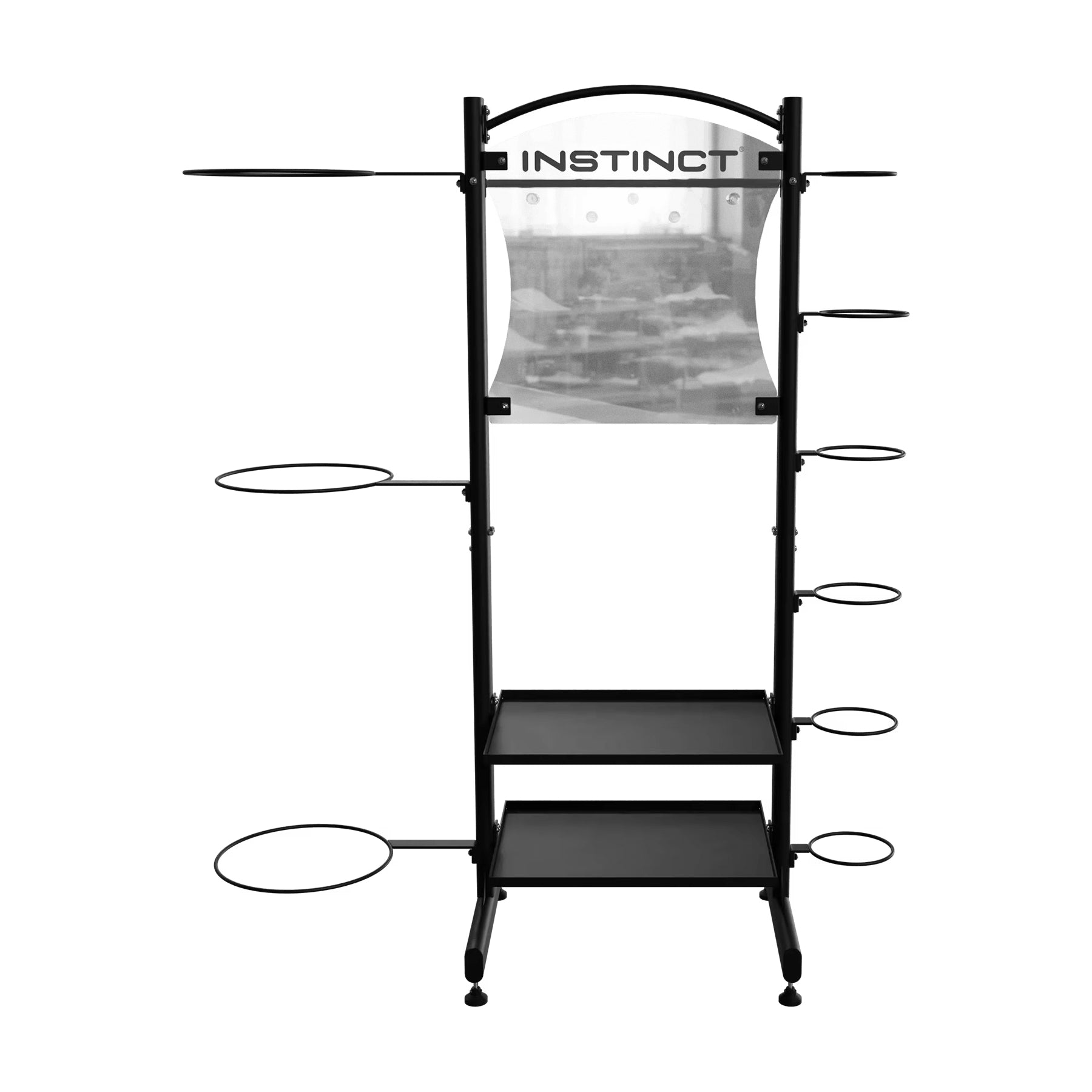Nautilus Instinct Accessory Rack - Compact Storage for Gym Essentials