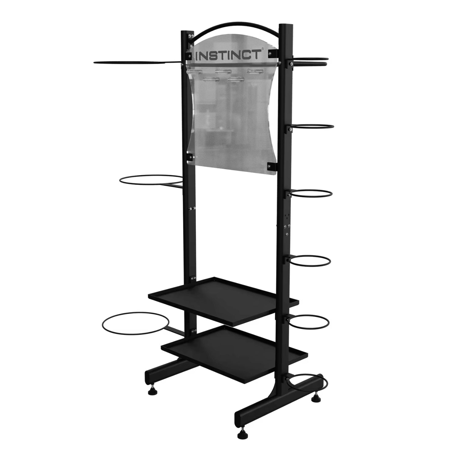 Nautilus Instinct Accessory Rack - Compact Storage for Gym Essentials