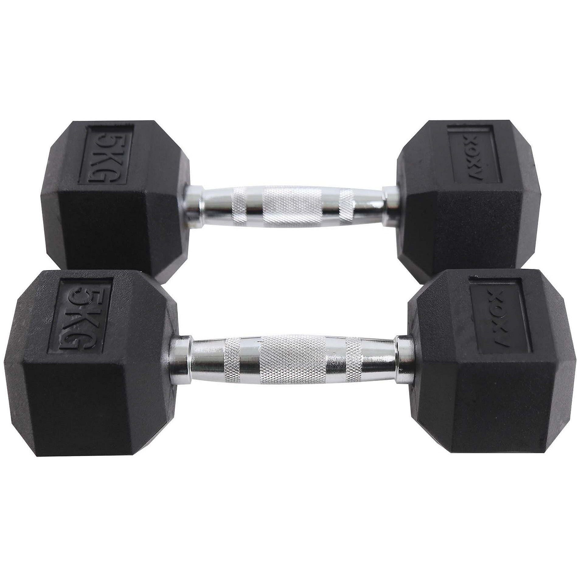 Axox Fitness Hex Dumbbell Set With Rack | 2.5 Kg - 25 Kg