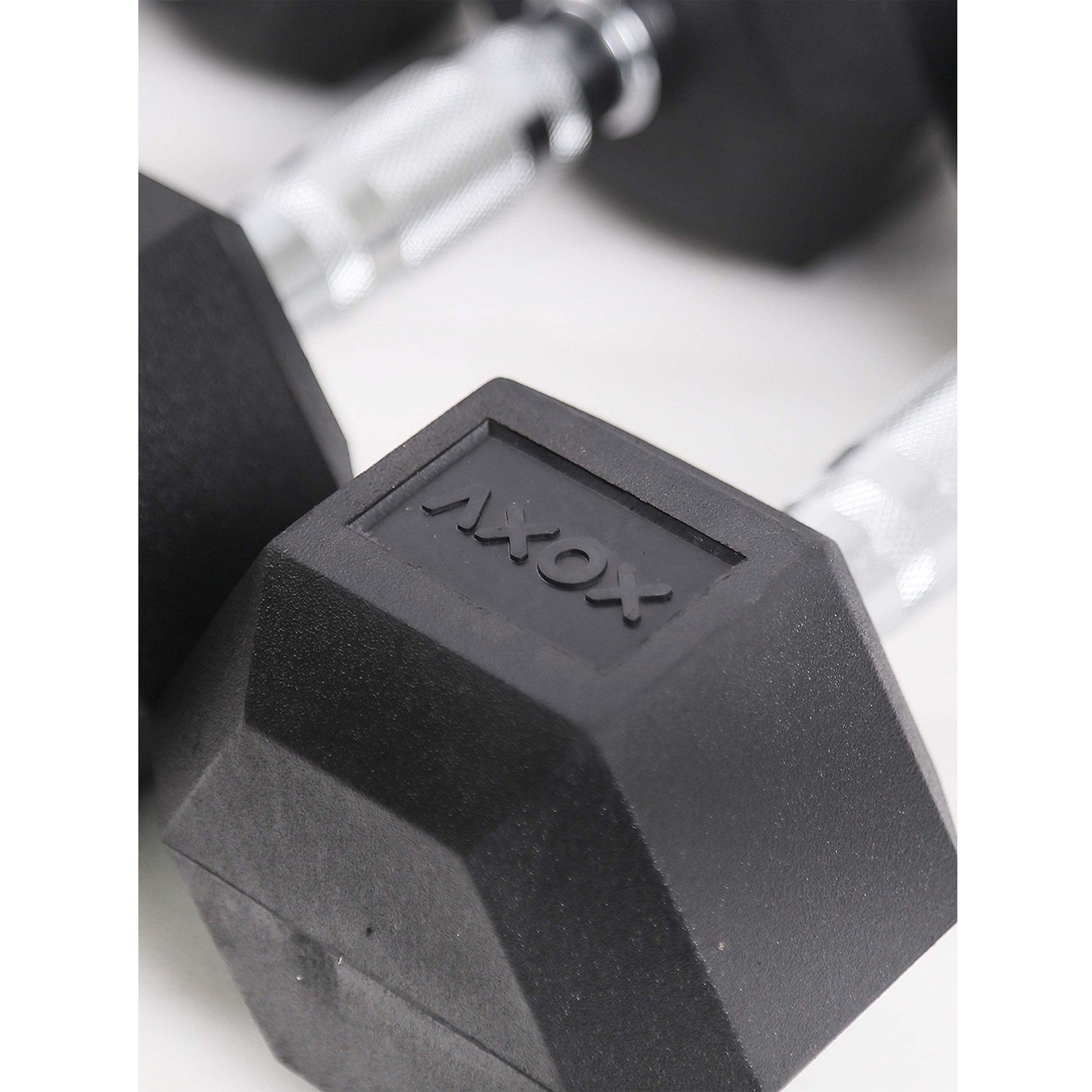 Axox Fitness Hex Dumbbell Set With Rack | 2.5 Kg - 25 Kg