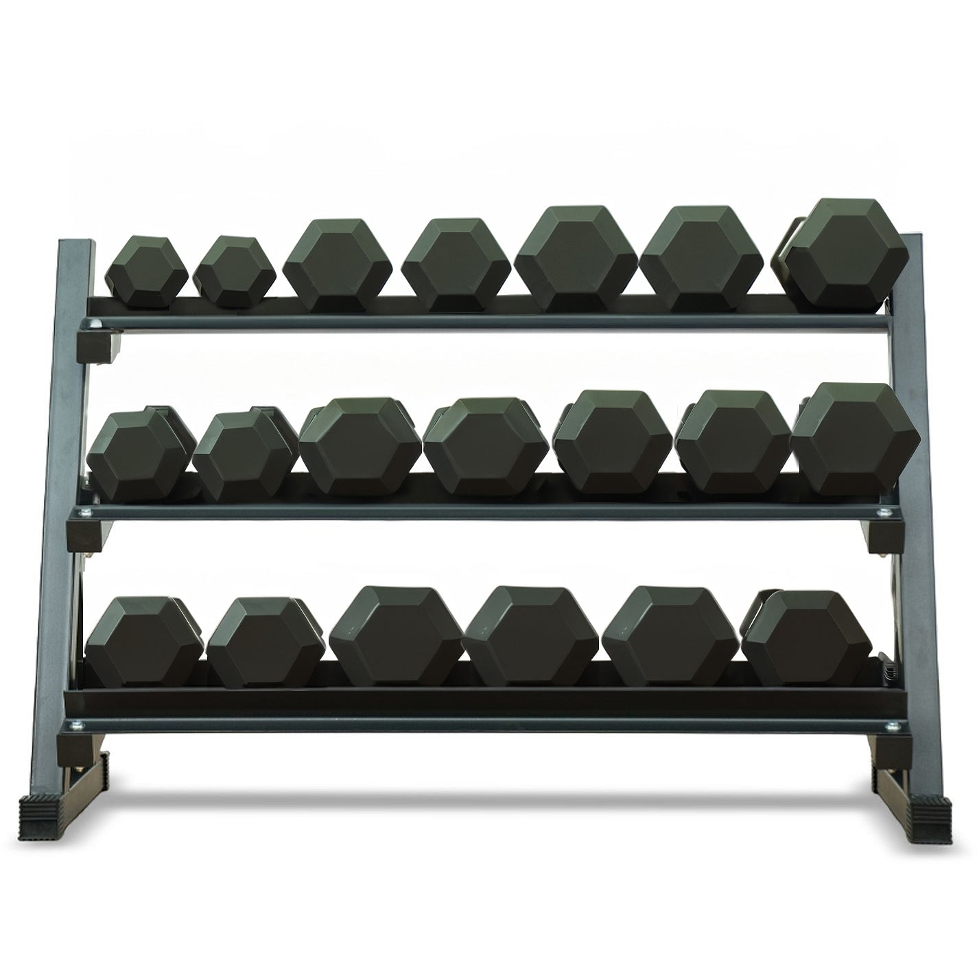 Axox Fitness Hex Dumbbell Set With Rack | 2.5 Kg - 25 Kg