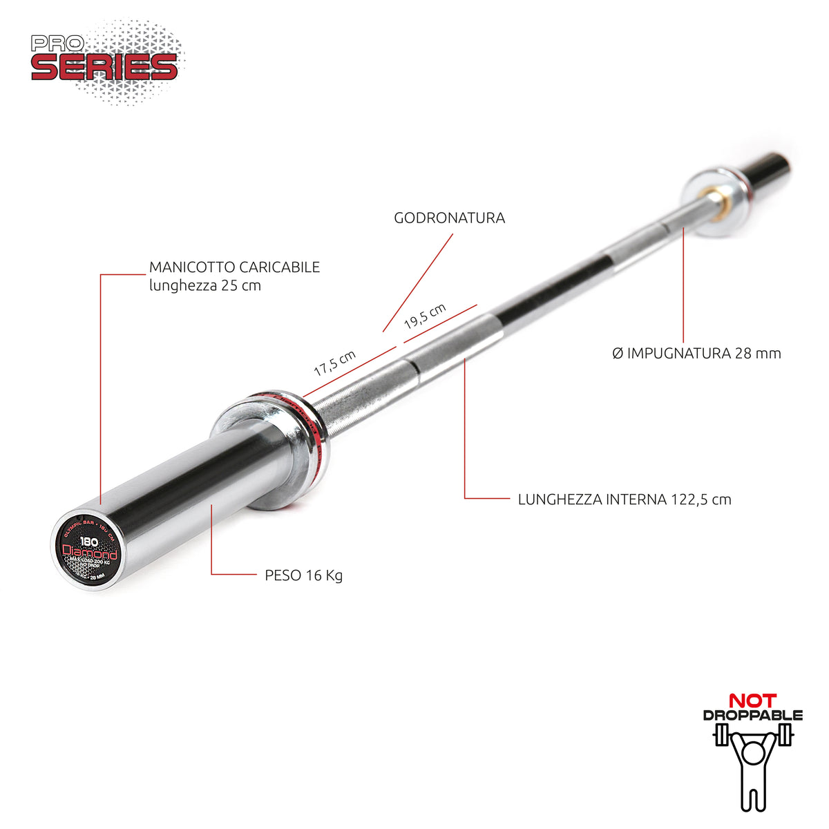 OLYMPIC BARBELL – 180 CM