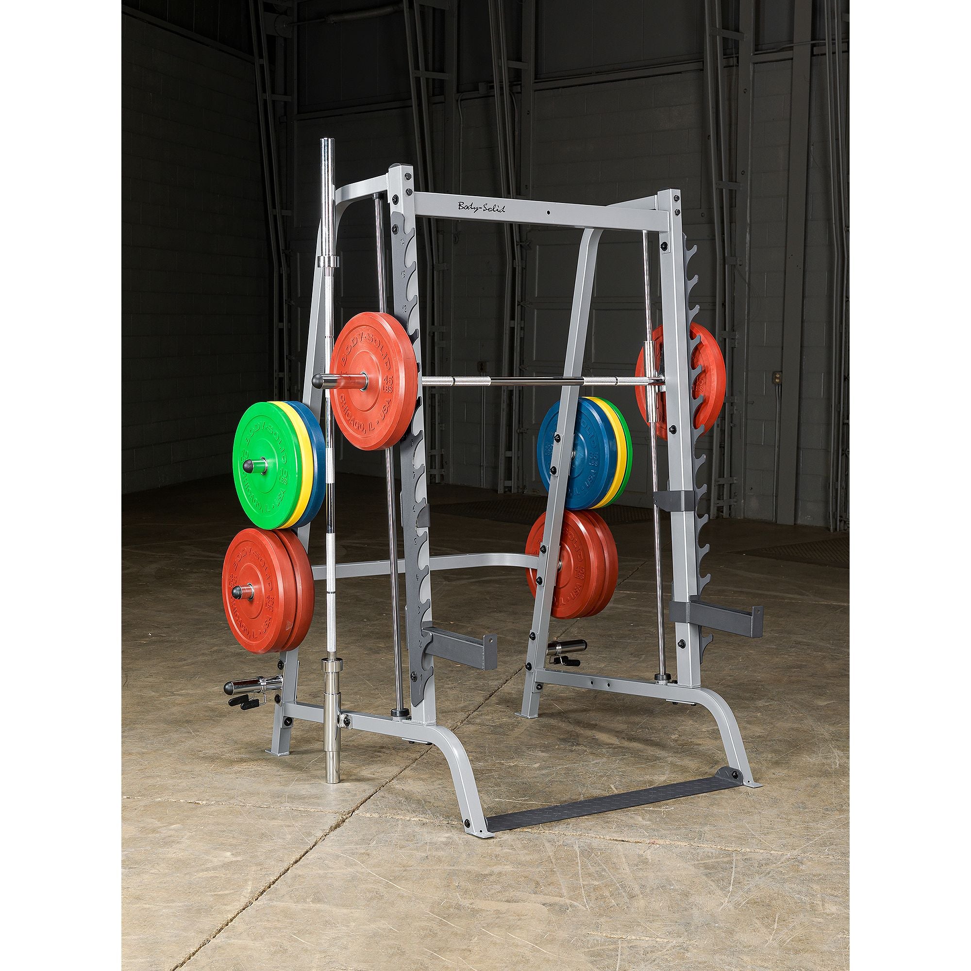 Body Solid GS348Q Series-7 Smith Machine - Premium 7° Reverse Pitch Smith System for Versatile Training