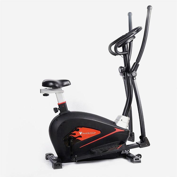 YALLA HomeGym 2 in 1 Elliptical Cross Trainer Bike Magnetic Cardio Workout Exercise Bike Cross Trainer with 8 Level Resistance
