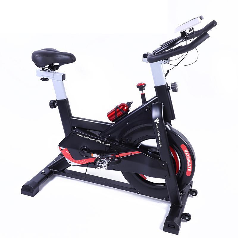 YALLA HomeGym ULTIMATE Spinning Bike, Magnetic Indoor Cycling Bike, Belt Drive Indoor Exercise Bike, LCD Display (8KG Flywheel Magnetic Resistance)