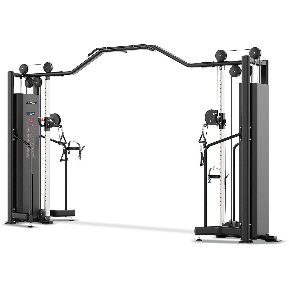 Dual Stack Cable Trainer Insight Fitness Crossover Cables - Dual Weight Stack Functional Traine ...