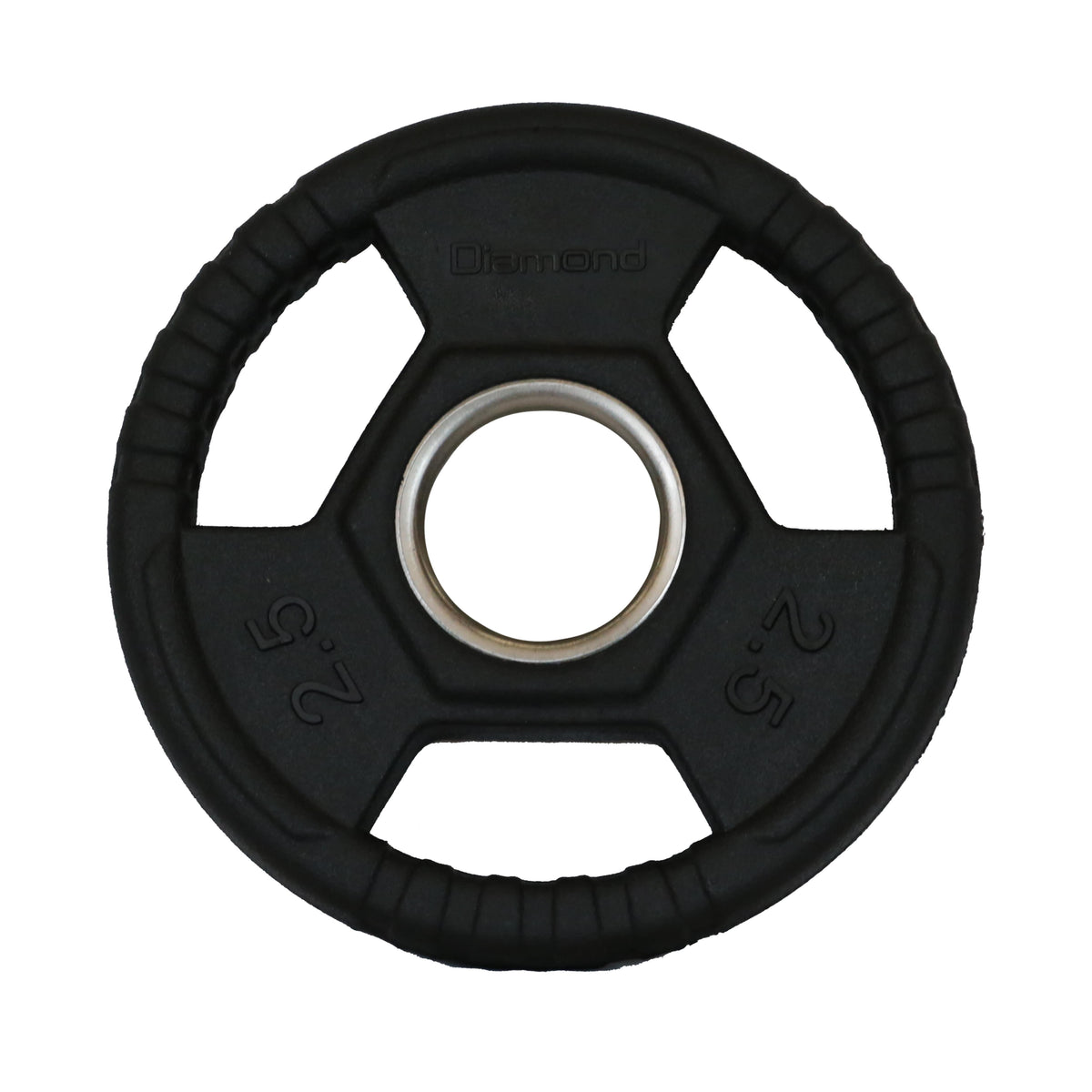 قرص أولمبي مغطى بالمطاط ثلاثي المقبض (TRI-GRIP)