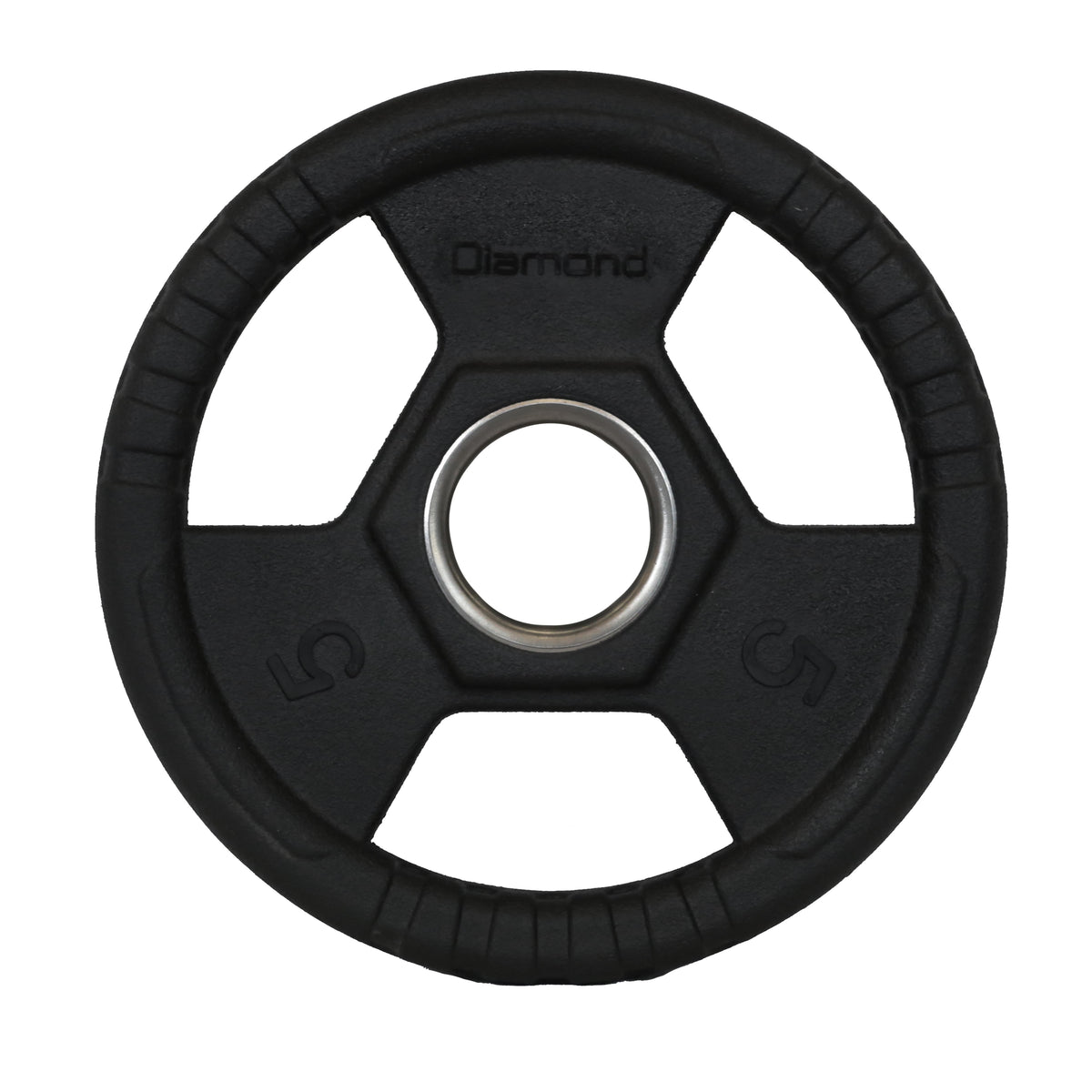 قرص أولمبي مغطى بالمطاط ثلاثي المقبض (TRI-GRIP)