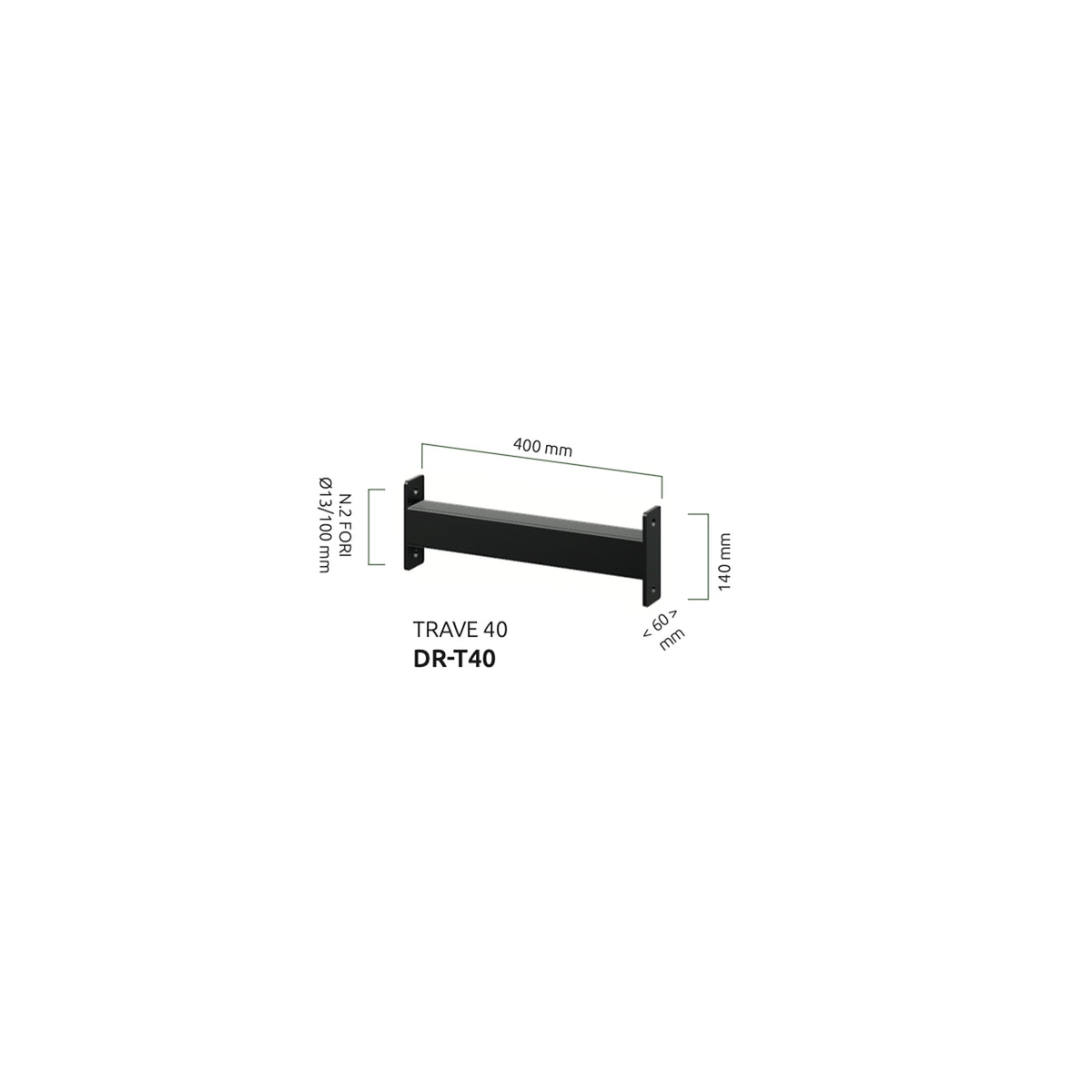 40CM HORIZONTAL BEAM