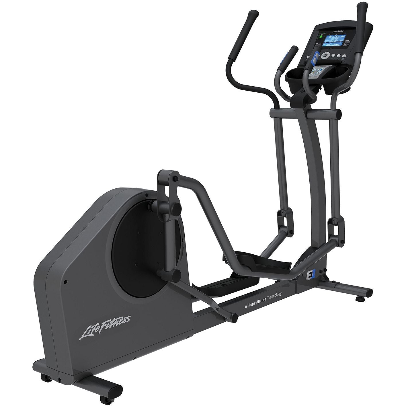 Life Fitness E1 Cross-Trainer Base, Titanium-Base+Go Console