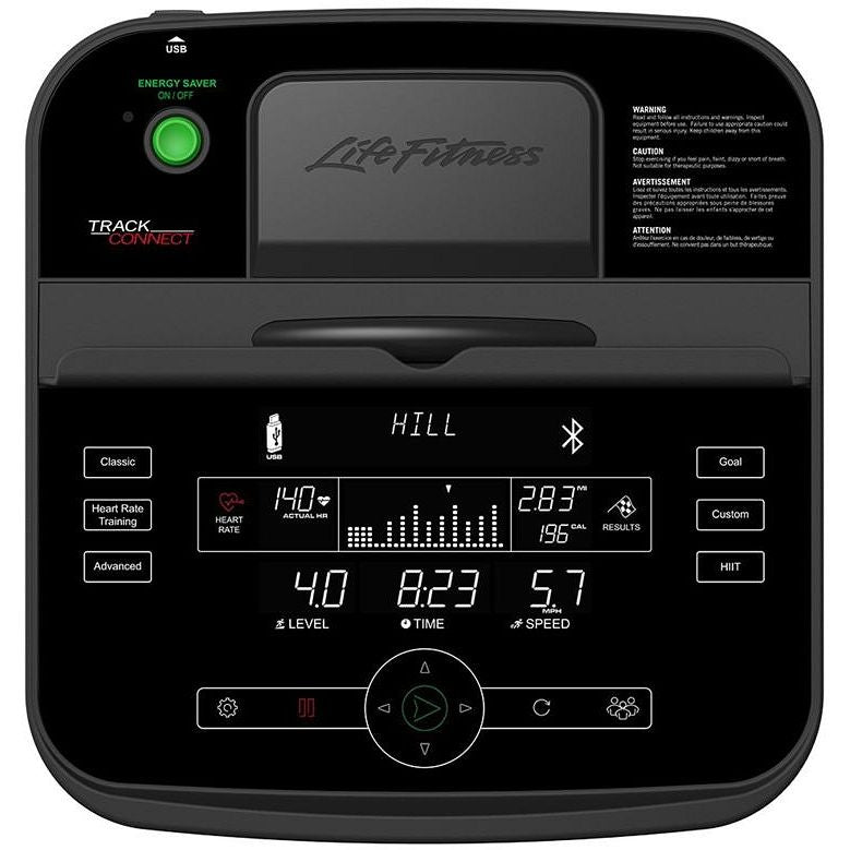 Life Fitness E1 Elliptical Cross-Trainer Base + Track Console