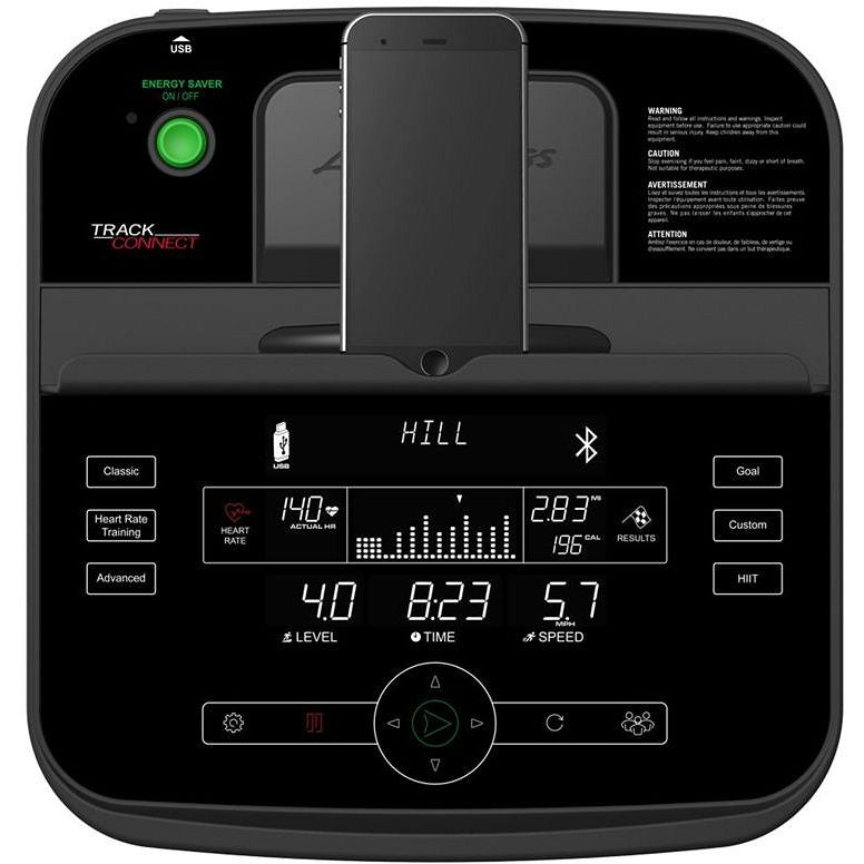 Life Fitness E1 Elliptical Cross-Trainer Base + Track Console