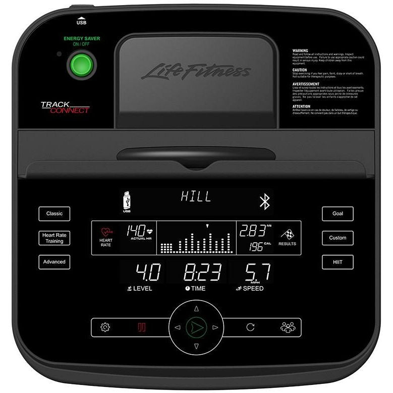 Life Fitness E3 Elliptical Cross-Trainer Base, Titanium, Base+Track Console