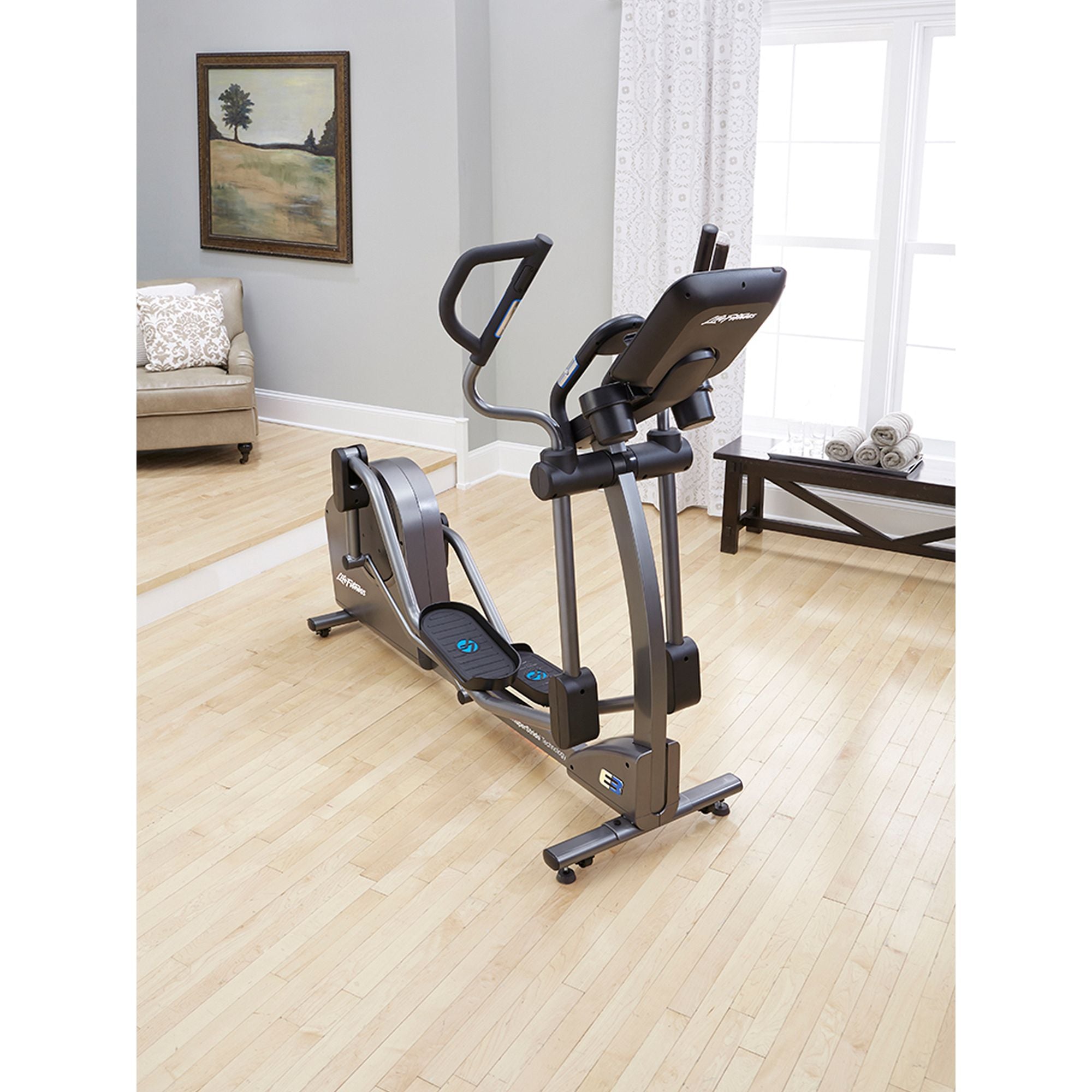 Life Fitness E3 Elliptical Cross-Trainer Base, Titanium, Base+Track Console
