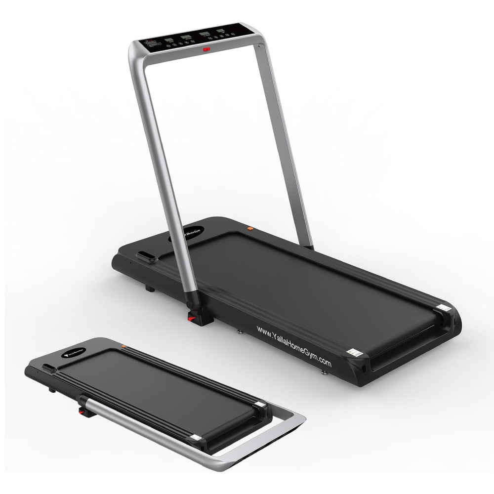 YALLA HomeGym Treadmill, Bench, Dumbbells &amp; Squat Rack Full Body Fitness Bundle