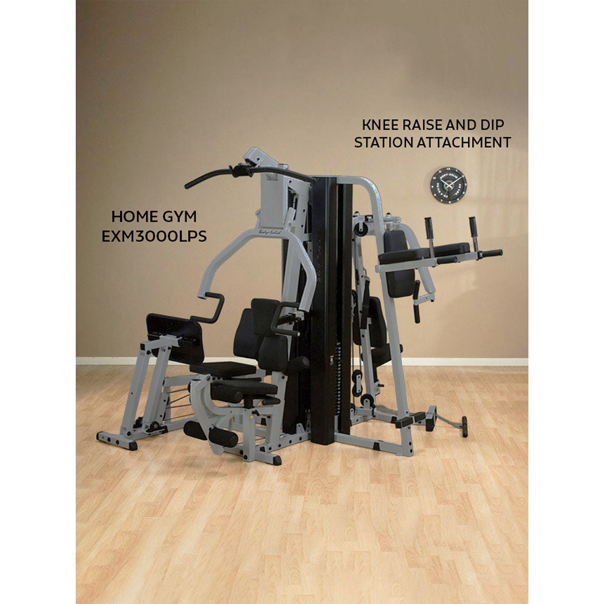 Body Solid EXM3000 Home Gym with VKR30 Vertical Knee Raise Attachment