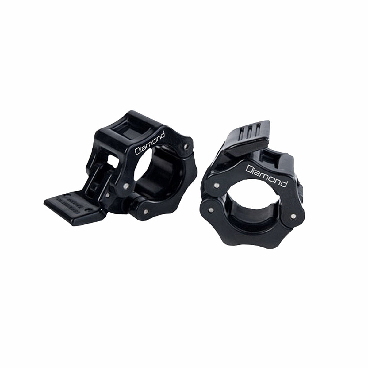 PAIR OF ABS GLUE-ON FIXING CLAMPS, Ø30 MM