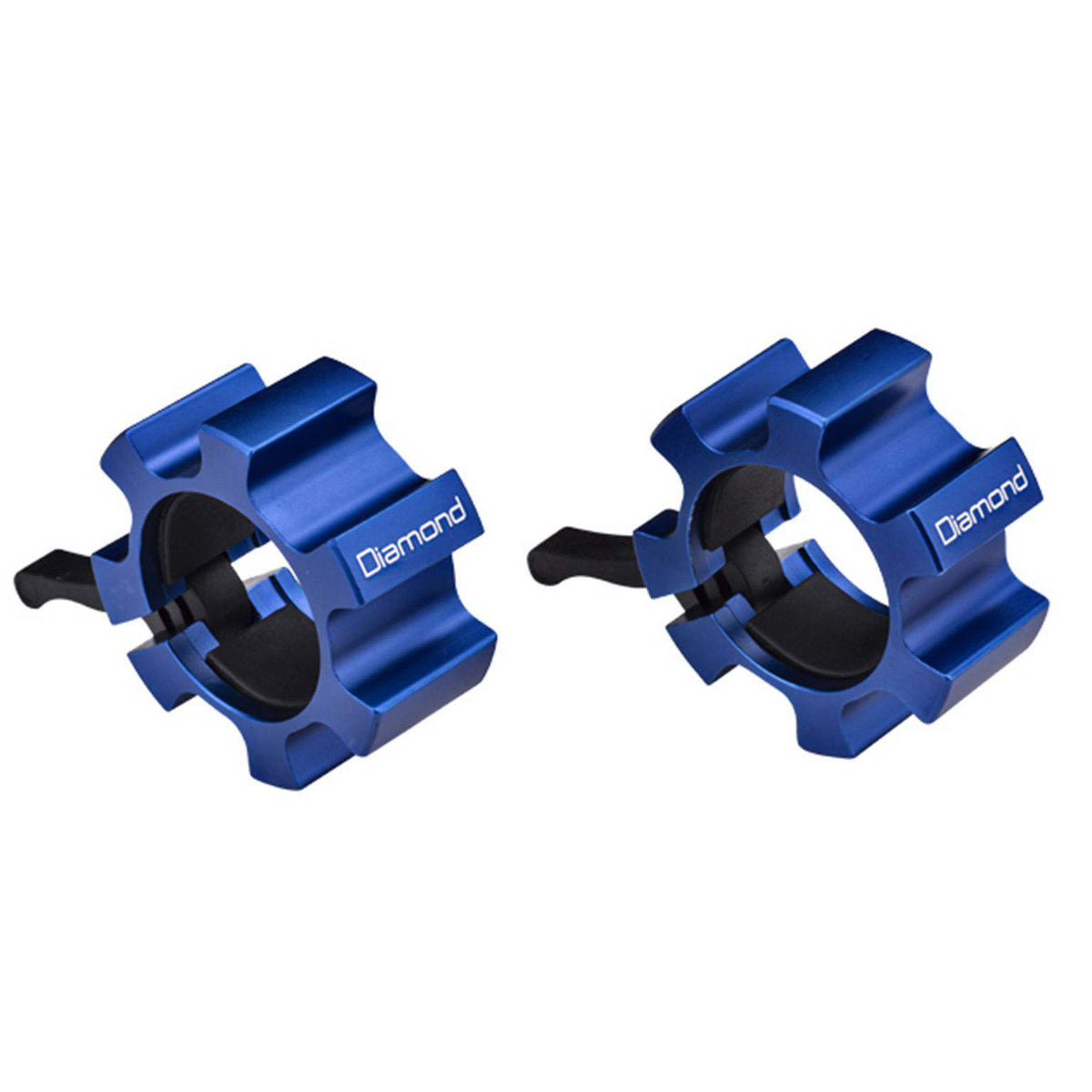 PAIR OF ALUMINUM COLLAR-TYPE WEIGHT HOLDERS