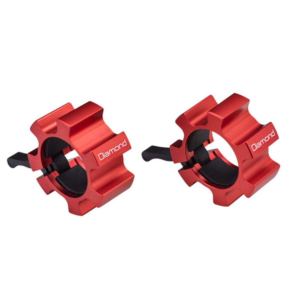 PAIR OF ALUMINUM COLLAR-TYPE WEIGHT HOLDERS